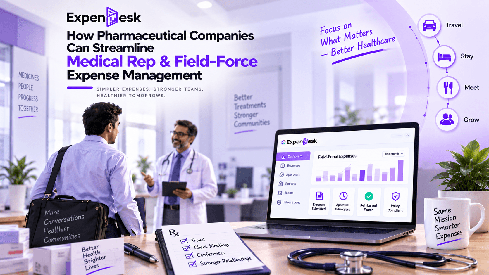 How Pharmaceutical Companies Can Streamline Medical Rep & Field-Force Expense Management