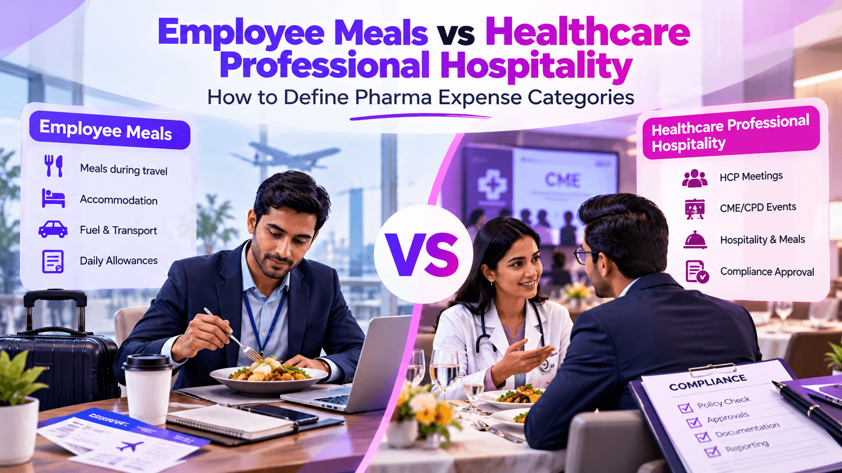 Employee Meals vs Healthcare Professional Hospitality: How to Define Pharma Expense Categories