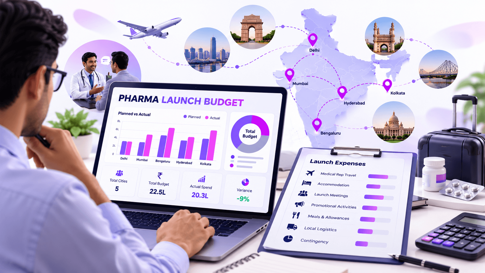 How to Create a Pharmaceutical Product Launch Budget Across Multiple Cities
